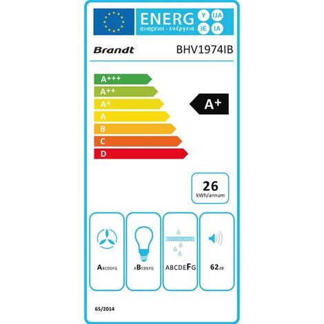 543 M3-3 Velocità-comandi Sens.-periferico-f. Carbone-led-inclinata 90cm-inox e Vetro Nero - Brandt
