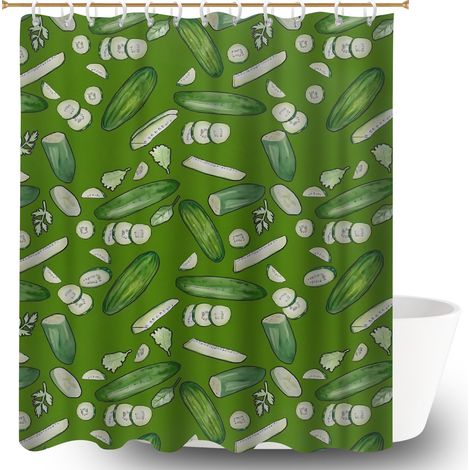 Rideau douche polyester 180x180 À œillets renforcés polyester pour salle de bain pour baignoire d’angle (1/5)
