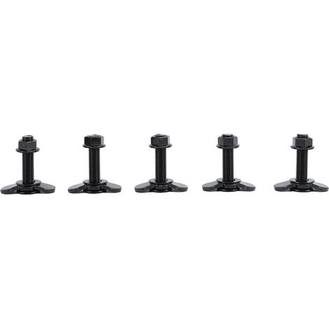 Écrou à Double filetage pour rail en L, 5 pièces, charge 1323lbs, en acier au carbone M10x45mm, pour camion, lit, remorque, contrôle du fret, pick-up, RV, ATV (1/5)