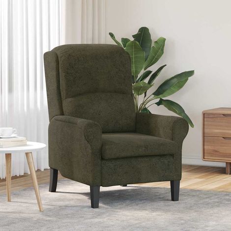 sillón Verde ejército 76 x 94 x 102 cm Cuero sintético