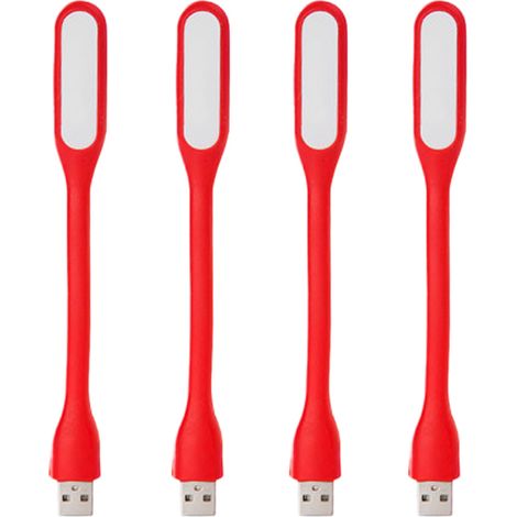 Lampe Led Usb - Flexible Mini Lampe De Travail Pour Ordinateur Portable Clavier Banque D Alimentation - Lumière De Nuit Portable - 1 Pièce (1/5)
