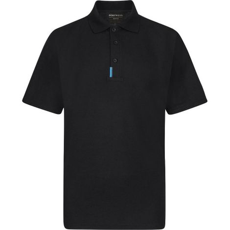 Polo WX3 tejido Premium de polialgodón adorno reflectante T720 4XL Negro