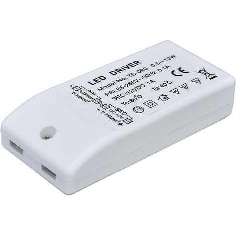 Alimentation LED 12 W 12 V CC 1 A, transformateur de puissance pour lampe LED à courant constant, alimentation CA 85265 V (1/4)