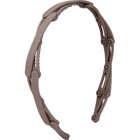 Bandeau Pliable Compact Rétractable Serre-Tête de Poche pour Filles, Accessoire Cheveux Marron Café, Arceau Pliant Léger, Coiffure Pratique en Voyage (1/5)
