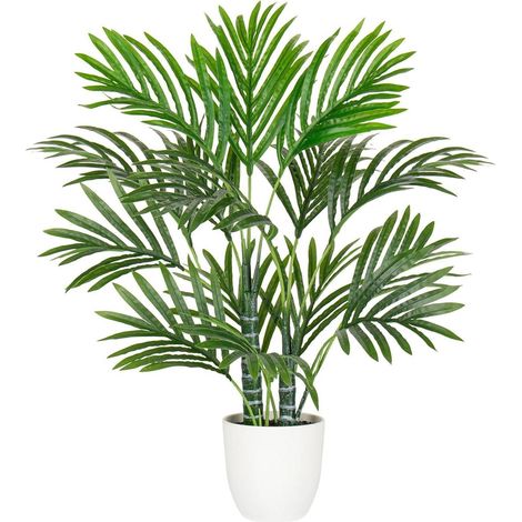 Kunstpflanze Palme 60cm Groß Kunstpflanze Areca-Palme Real-Touch Aesthetic Deko (1/5)