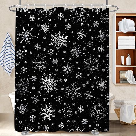 Voile de douche polyester 180x180 naturel polyester pour salle de bain pour préparer la maison avant l’arrivée d’invités (1/5)