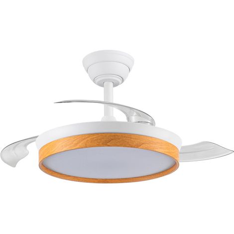 Ventilador LED aspas retráctiles Paneco Mini Haya 39W