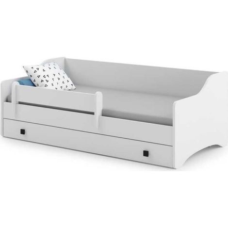 Letto per bambini ERYK con cassetto e sponda 180x80