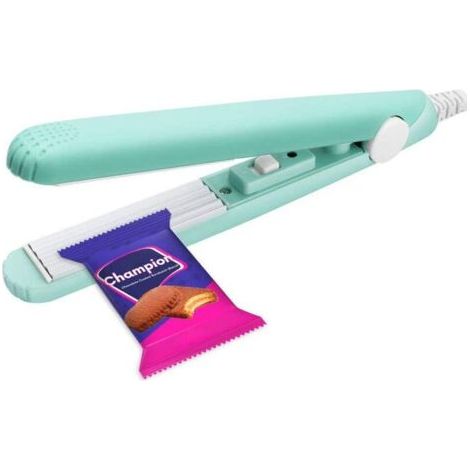 Mini scelleuse thermique pour sacs alimentaires, machine portable de scellage de sacs, film chauffant suspendu à contrôle intelligent pour la conservation des aliments, étanche (vert) (1/4)
