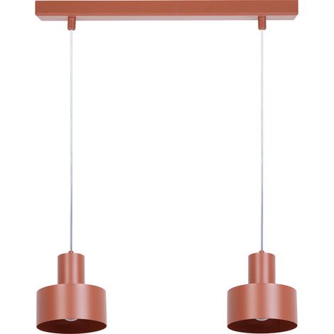 Lampada sospensione industriale mattoni 42cm 2xE27 RIF Sigma (1/3)