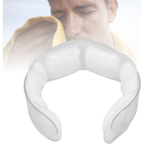 Collier de Refroidissement TPU PCM Réutilisable, Anneau de Glace Portable pour Sports Extérieurs en Été, Transparent (1/5)