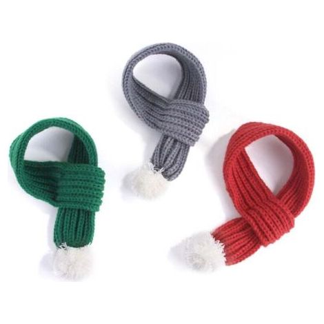 QORVA-Costume de Noël pour chien Écharpe de Noël Grande écharpe verte pour animaux de compagnie Vêtements pour animaux de compagnie pour chiens S