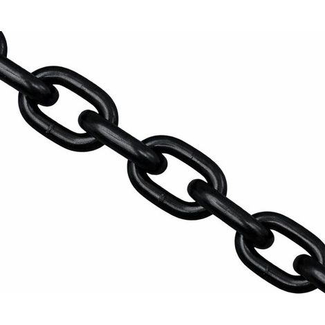 M Chaîne de levage Grade 80 8MM acier vernis noir (vendu au m) - 5 pièces (1/2)
