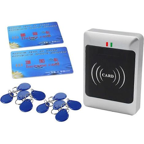 Machine de contrôle d'accès autonome en métal étanche IP67, système de contrôle d'accès RFID ID IC, prend en charge l'entrée Wiegand 26/34, 2000 utilisateurs, puce N301MF, 10 boutons. (1/5)
