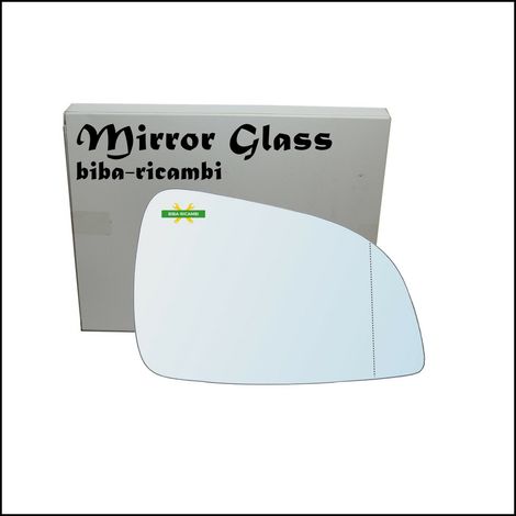 Vetro specchio nudo adesivo asferico lato dx-passeggero per opel astra h 092011 (1/3)