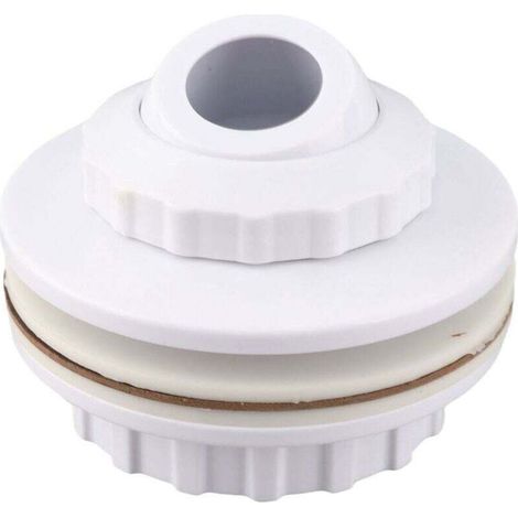 Ulisem Buse de piscine à œillet G2 filetage extérieur G1-1/2 filetage intérieur Buse de massage de piscine rotative à 360° Sortie d'eau de piscine spa Buse de baignoire de massage Dispositif de retour (1/4)