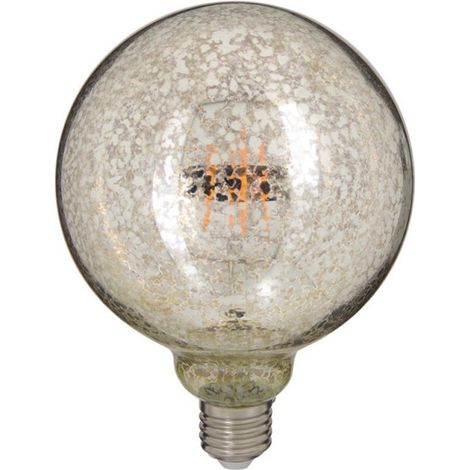 Xanlite – Ampoule LED E27 G125 4W (24W eq.) lumière blanc chaud – 240 lumens – Culot E27 – Durée de vie 15000h – RFDE400B125AT