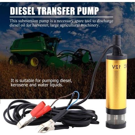 Elektrische Pumpe zum Betanken mit Kerosin, Diesel und Wasser, 12 V Gleichstrom, Pink Life