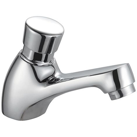 Edouard Rousseau – Mitigeur lave-mains temporisé chromé – Économie d’eau 4 secondes – Corps en laiton – Hauteur 140 mm – Saillie 107 mm (1/3)