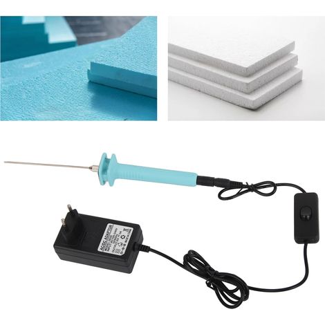 Stylo thermique de découpe pour polystyrène, couteau chauffant électrique avec fil chaud, 100‑240V pour mousse et plastique expansé (1/5)