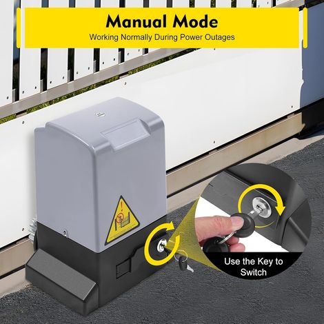 Moteur coulissant 220V + rail denté 12 x 0,5 m + télécommande 2x + serrure à Code sans fil, moteur de porte de garage (370w)