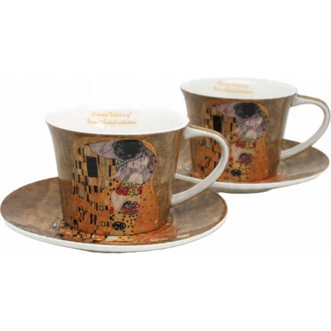 Elegantes und stilvolles Tassenset für Kaffee und Tee von Gustav Klimt (1/5)