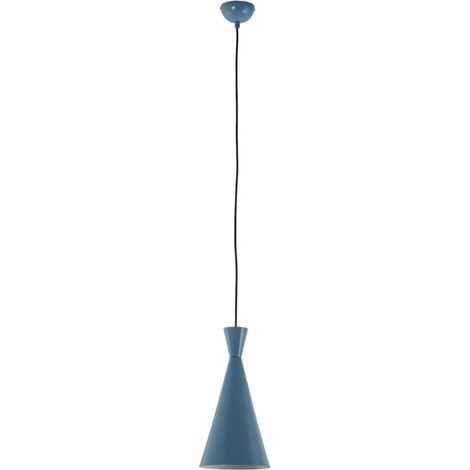 [GEBRAUCHT] B-Ware Hängeleuchte Tom Pendelleuchte Metall Hellblau Leuchte Lampe E27 Led Tisch Theke