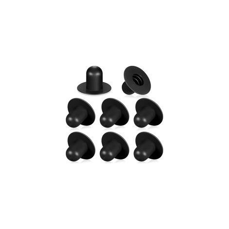 8 Stück Boden-Schwimmbad-Filtrationspumpe, Sieb, Lochstopfen, einfarbig, Sommer-Schwimmbad-Zubehör, PVC-Schwimmbad-Pumpenstopfen, Schwimmbad-Ablaufstopfen (schwarz) (1/5)