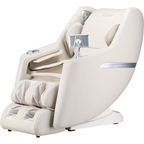 HOME DELUXE Poltrona massaggiante con rivestimento in tessuto CORVIA - Beige (1/5)