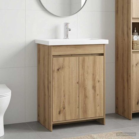 Juego de muebles de baño Roble Artesanal 61 x 40 x 84,5 cm