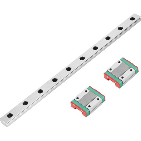 rail de guidage linéaire miniature MGN12 de 250 mm de diamètre et 12 mm de largeur, 2 blocs de glissement MGN12B