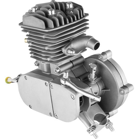 Kit de moteur à essence pour vélo, 80CC, vitesse maximale de 40 km/h, Argent Noir (1/2)