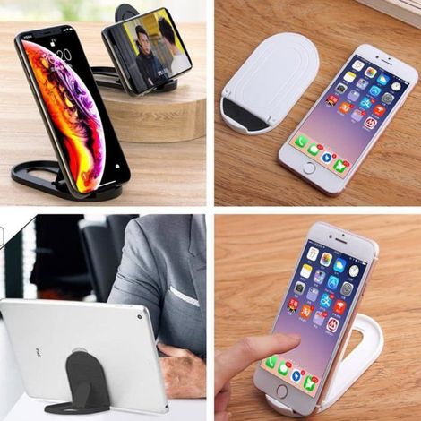 Support pour téléphone portable, support de bureau flexible et réglable à 360° avec base stable, support de bureau ergonomique pour (1/5)