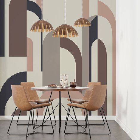 Papier peint panoramique - Arches Design - 130 cm x 130 cm (1/4)