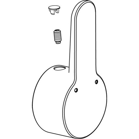Ideal Standard Maniglia Connect Blue, D40, cromo, B961012AA