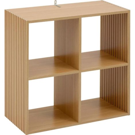 Étagère 4 Cases Mix "Tasso" 68cm Naturel (1/5)