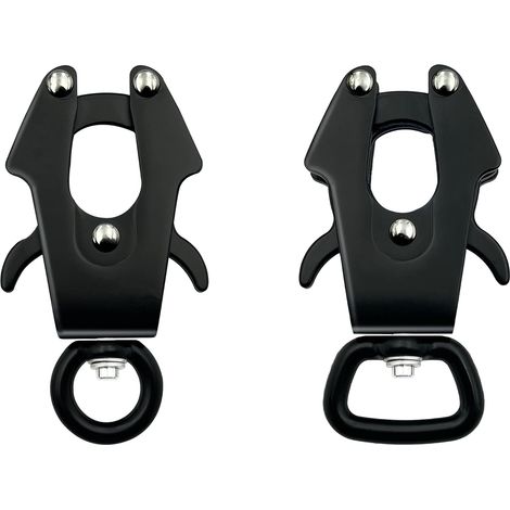 mousquetons grenouille pour laisse de chien, mousqueton rotatif à 360 degrés pour une fixation rapide et un verrouillage robustes au collier du chien (petit modèle) (1/4)