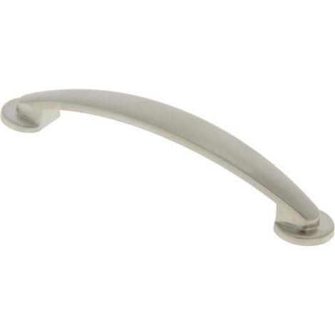 Maniglia per porta Cadap in alluminio nickel vellutato 30 mm