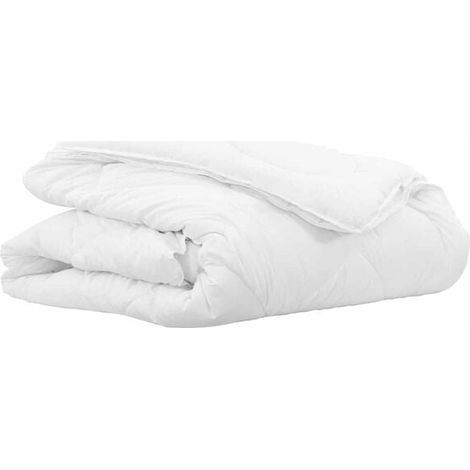 Couette 2 en 1 en duvet, blanche, 135 x 200 cm, polyester (1/5)
