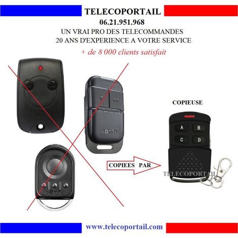 CLAP TELECOMMANDE COPIEUSE MULTIFREQUENCE RTS 433,42 MHZ KEYTIS, KEYGO, KEYPOP (1/2)