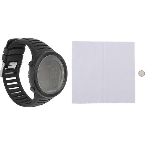 Montre baromètre de pêche FR720B noire - Altimètre extérieur multifonction étanche avec pression atmosphérique et thermomètre (1/5)