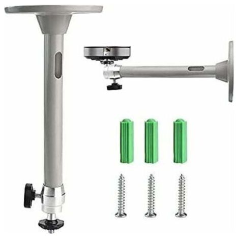 Support de Projecteur Plafond Support de Plafond Videoprojecteur Réglable Support Mural Projecteur Support de Plafond Universel Support Mural Universel en Aluminium pour Projecteur (Argent)