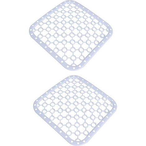 Tappetino quadrato in plastica per scolapiatti da cucina, pratico per proteggere il lavello, dal design moderno e antiscivolo. (1/5)