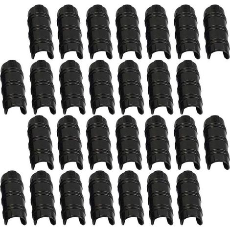 30 Kunststoffclips, geeignet für 20-mm-Rohre, ideal zum Befestigen von Planen