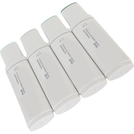 Marqueur à pointe extra-large, à base d'alcool, stylo vierge à pointe large, rechargeable, adapté au graffiti, au marquage, à la signalétique, au dessin extérieur, tons verts. (1/5)