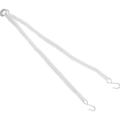 Homoyoyo Lot de 2 rallonges pour plantes suspendues en coton, corde beige tissée à la main (1/5)