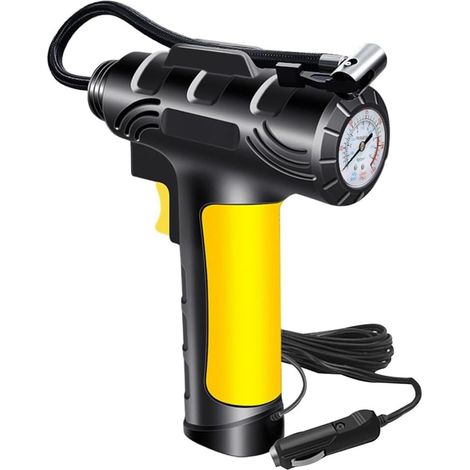 Compresseur d'air Portatif de Gonfleur de Pneu, Pompe Montée sur Voiture, Pompe Montée sur Voiture, Pompe Électrique de Pneu de Voiture, Pompe de Pneu de Voiture