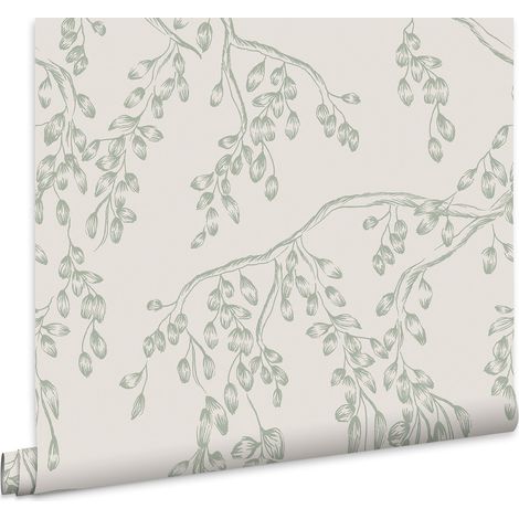 Laura Ashley Vliestapete RAINHAM WILLOW SAGE - 10mx52cm (1/5)