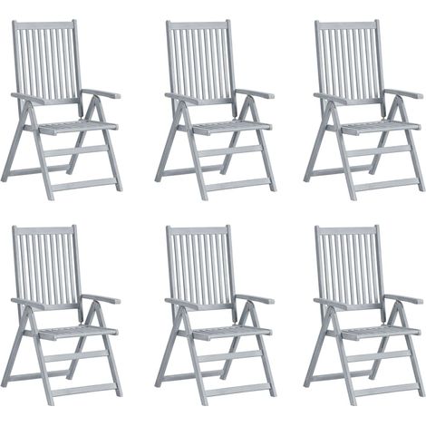 Maison Exclusive - Hochlehner Verstellbar 6 Stk. mit Auflagen Mas