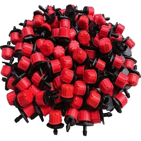 Kit de riego por goteo, goteros ajustables, fácil instalación, 500 piezas-2 (1/2)